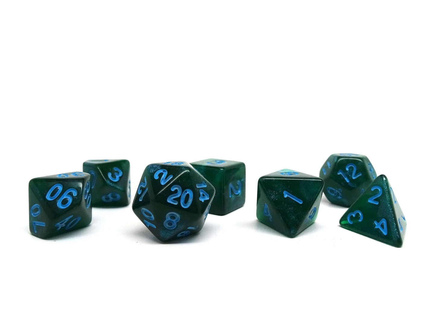 Easy Roller 7 pc Plastic Dice Set - Muck Sparkle