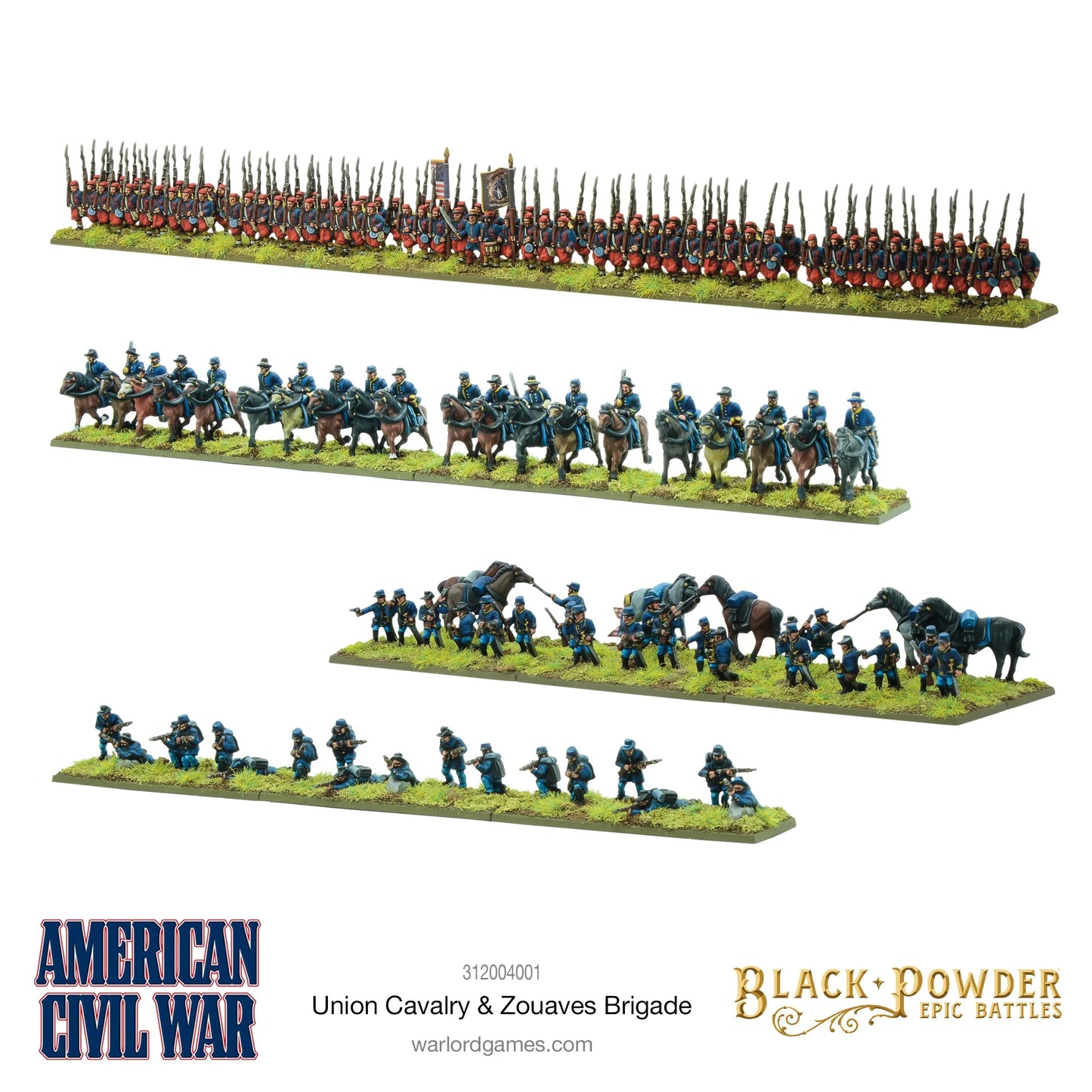 Black Powder American Civil War Union Cavalry & Zouaves Brigade