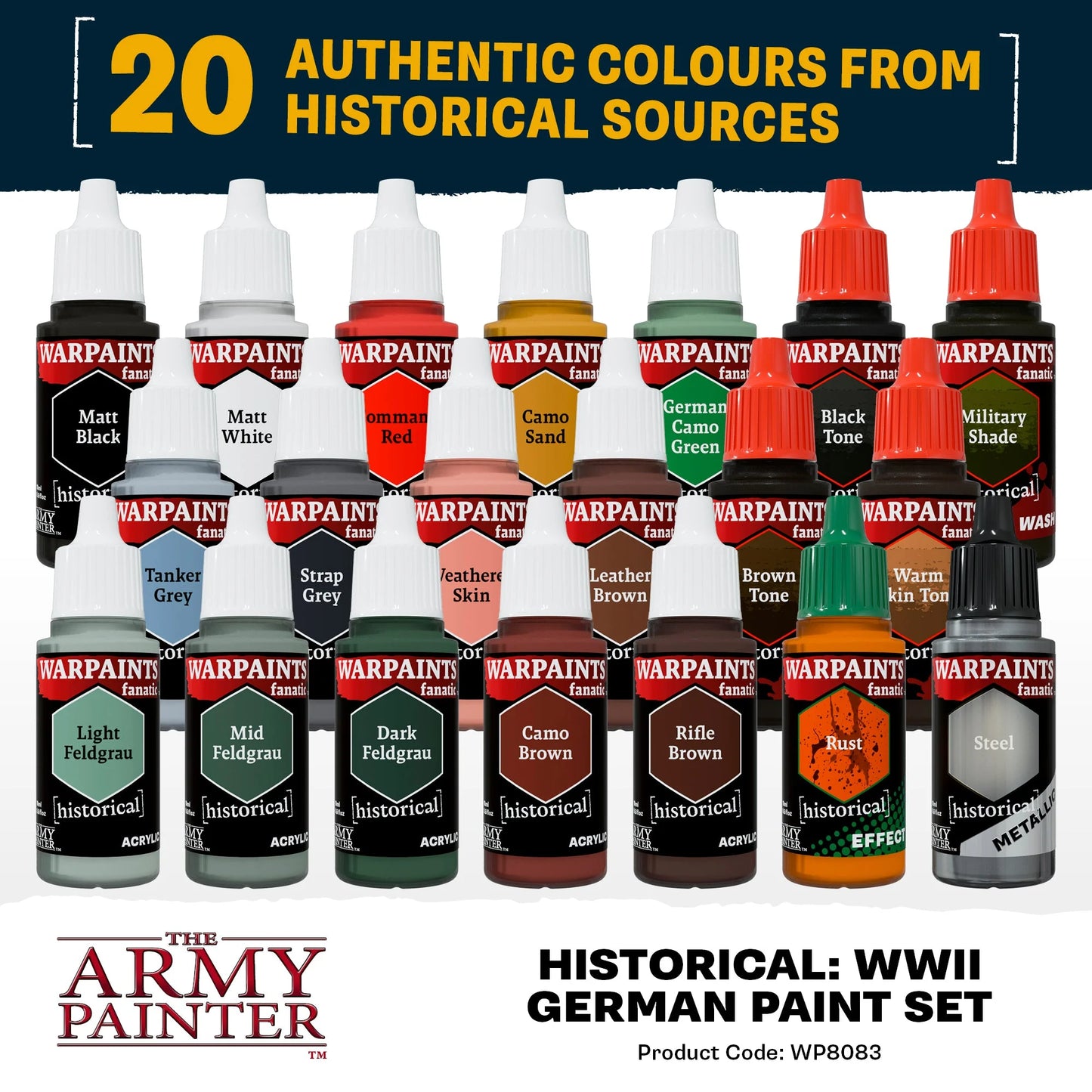 The Army Painter Historical WWII German Paint Set