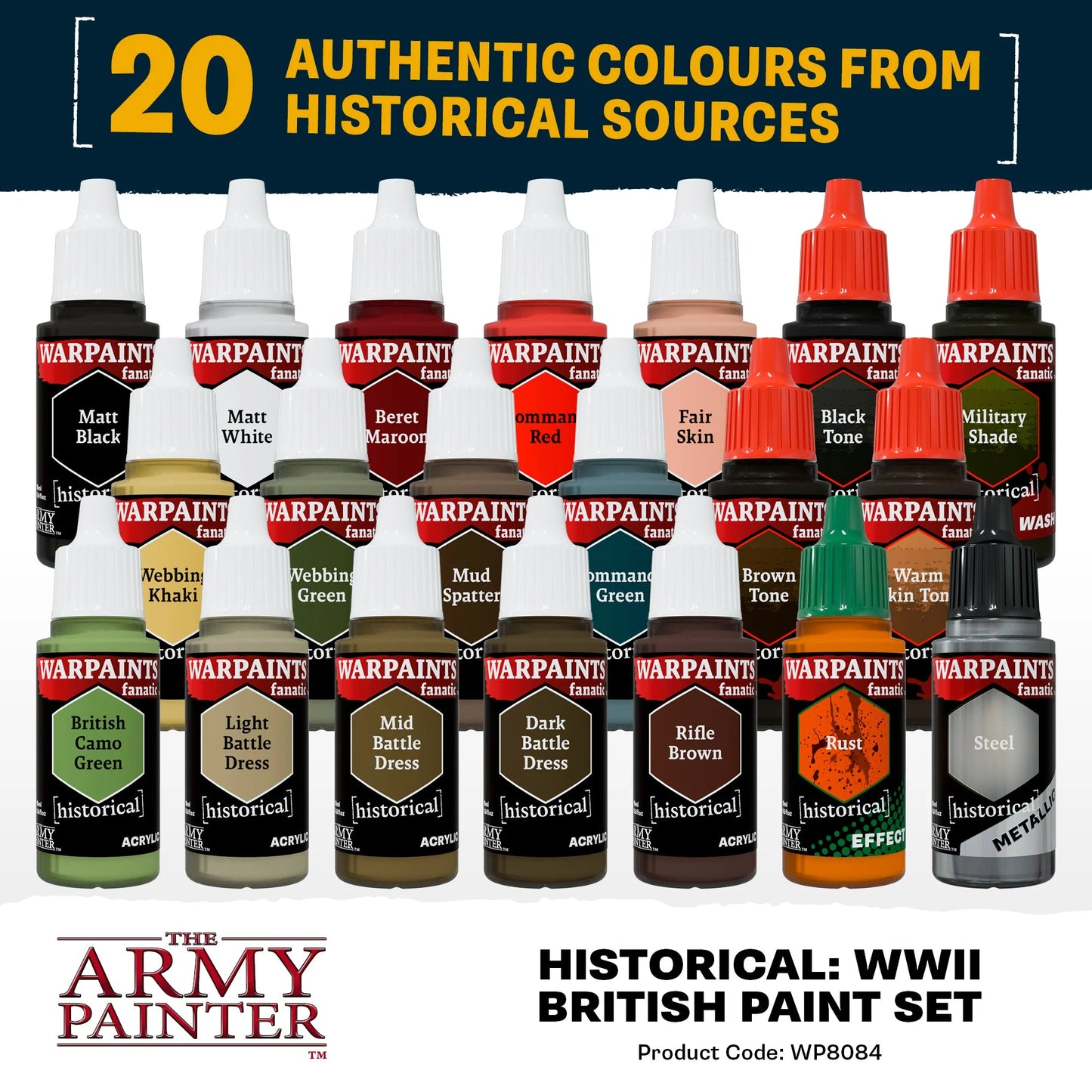 The Army Painter Historical WWII British Paint Set